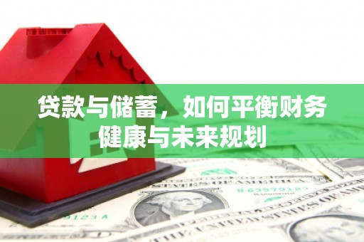 临武贷款与储蓄，如何平衡财务健康与未来规划