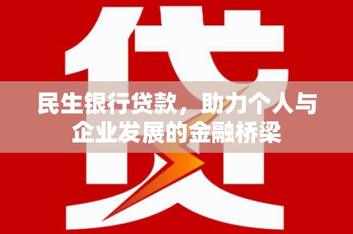 临武民生银行贷款，助力个人与企业发展的金融桥梁
