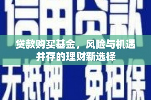 临武贷款购买基金，风险与机遇并存的理财新选择