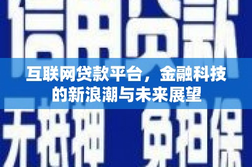 临武互联网贷款平台，金融科技的新浪潮与未来展望